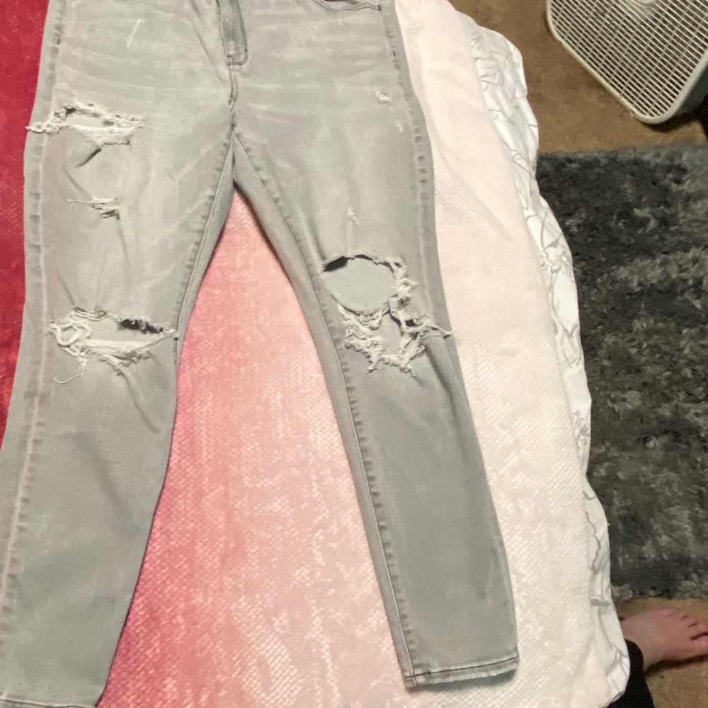 American Eagle Plus Size 20 Destroyed Jeggings